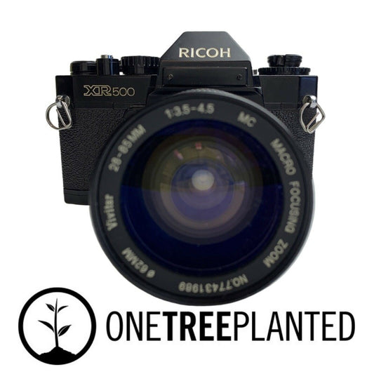 RICOH XR500 35mm SLR camera + 28mm-85mm f3.5 lens