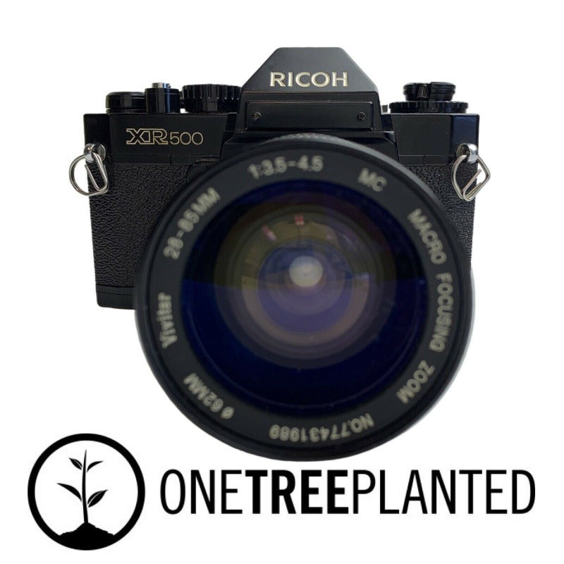 RICOH XR500 35mm SLR camera + 28mm-85mm f3.5 lens