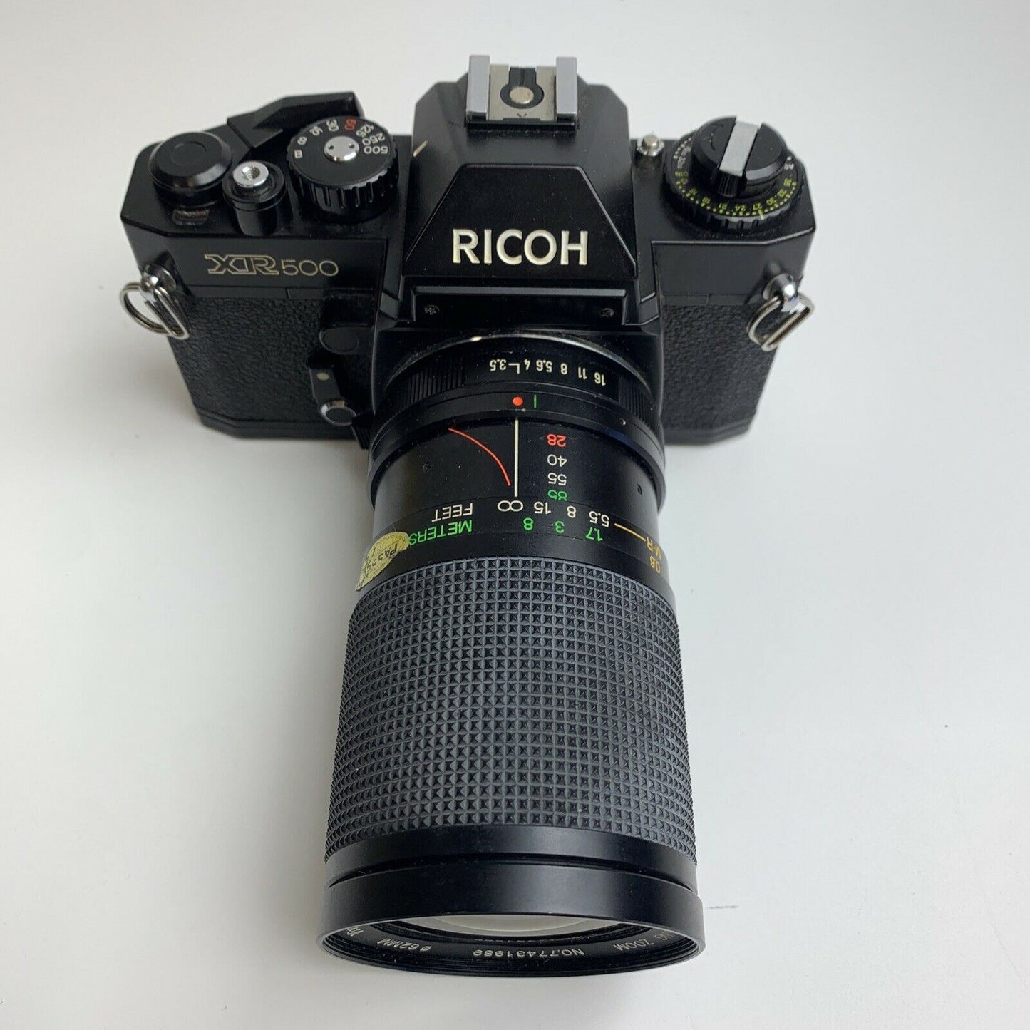RICOH XR500 35mm SLR camera + 28mm-85mm f3.5 lens